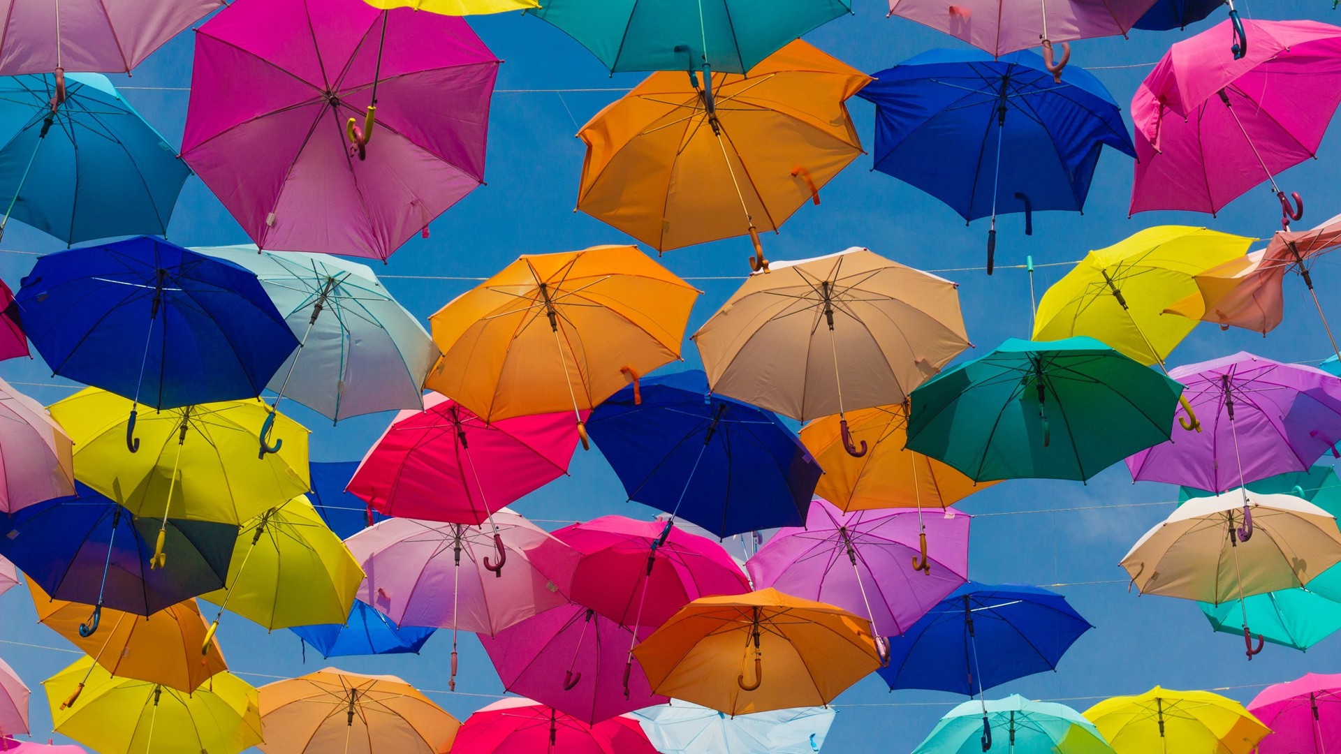Colorful umbrellas